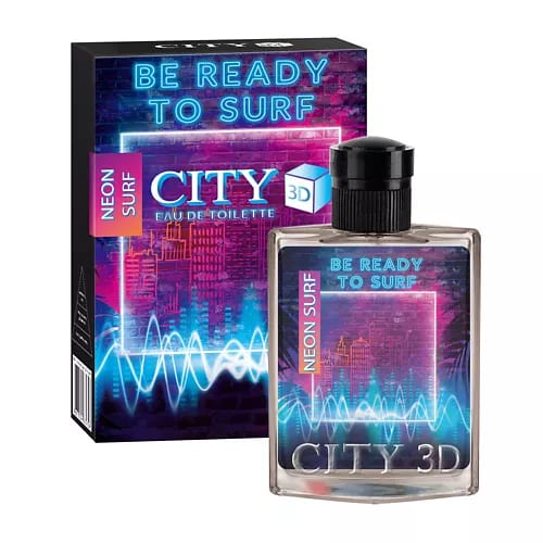 City Parfum City 3d Neon Surf — фото флакона