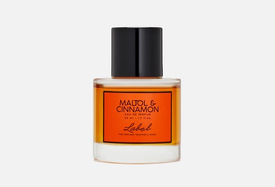 Label Maltol & Cinnamon — фото флакона