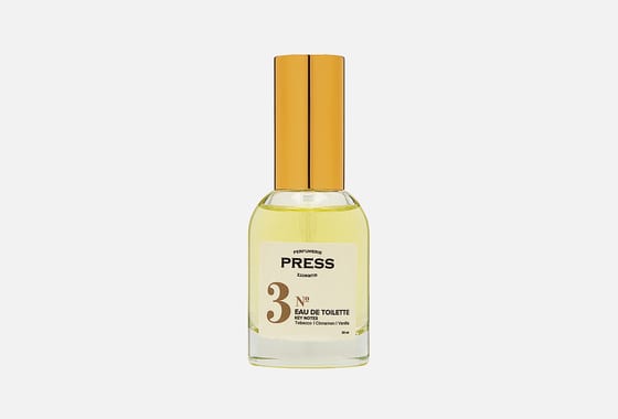 Press Gurwitz Perfumerie №3 Tobacco, Cinnamon, Vanilla — фото флакона