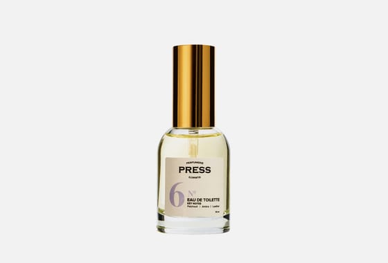 Press Gurwitz Perfumerie №6 Patchouli, Ambra, Leather — фото флакона